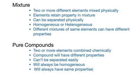 How Does the Composition of a Pure Compound Differ from That of a Mixture: A Deep Dive